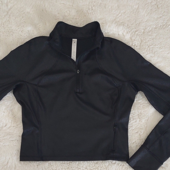 CRZ YOGA FAUX LEATHER Black Women's Long Sleeve Top - Picture 12 of 17